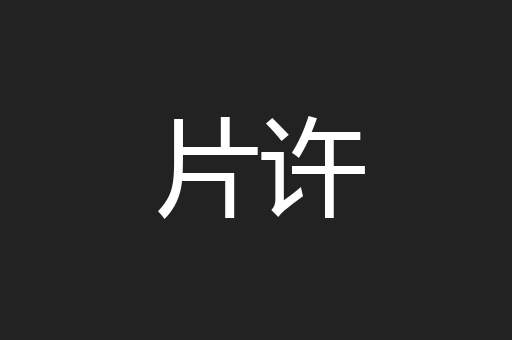 片许