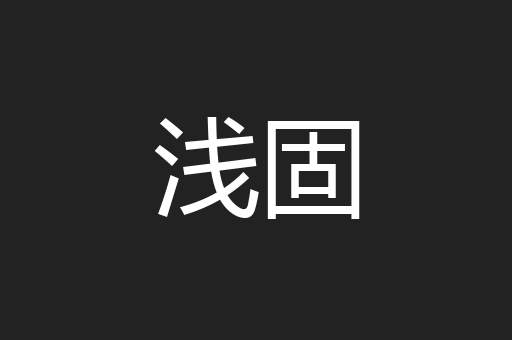 浅固