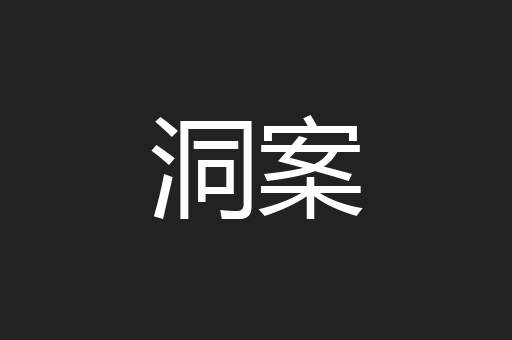 洞案