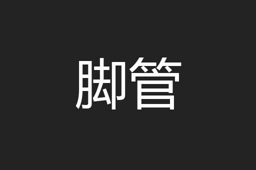 脚管