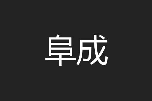 阜成