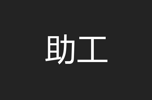 助工