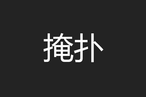 掩扑