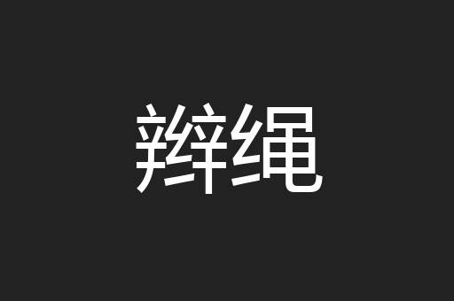 辫绳
