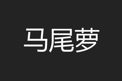 马尾萝