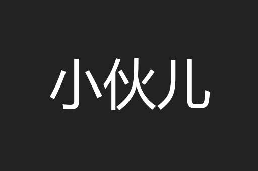 小伙儿