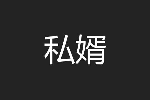 私婿