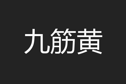 九筋黄