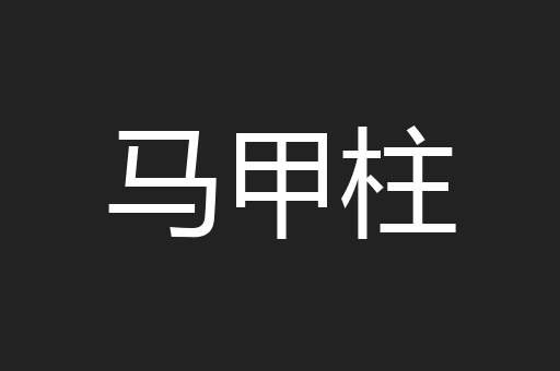 马甲柱