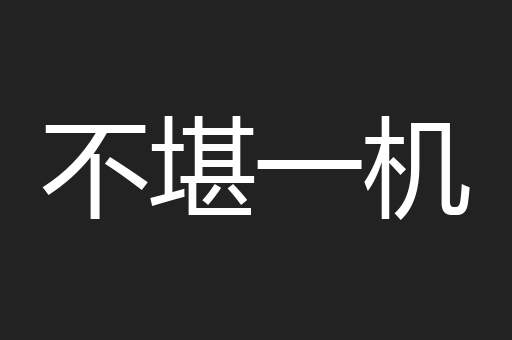 不堪一机