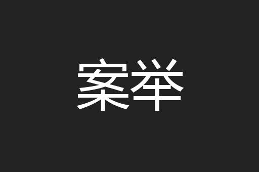 案举
