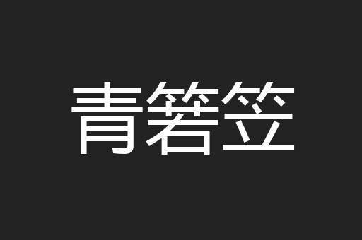 青箬笠
