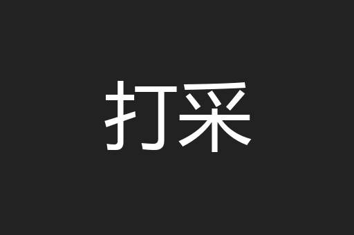 打采