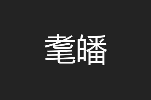 耄皤