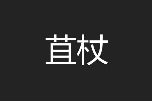 苴杖