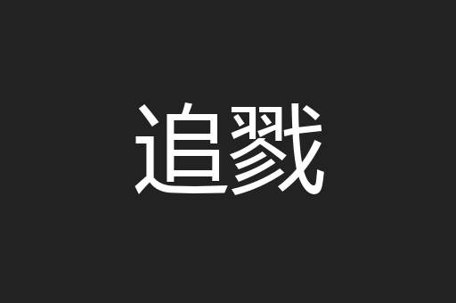 追戮