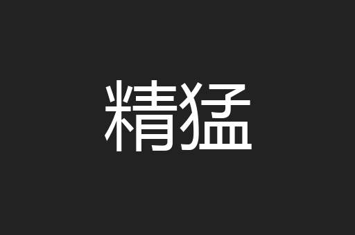 精猛