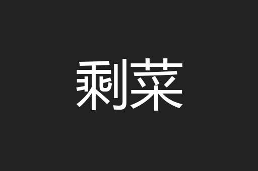 剩菜