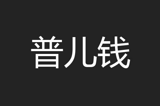 普儿钱