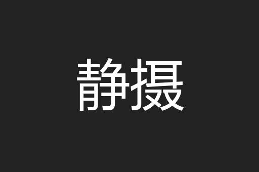 静摄