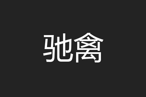 驰禽