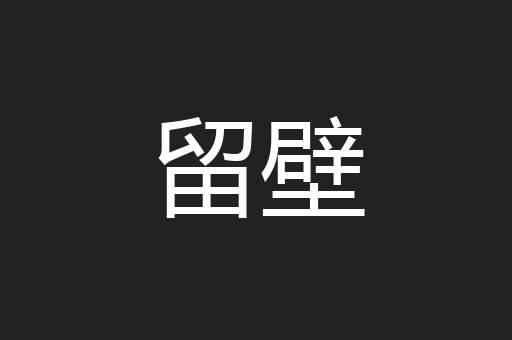 留壁