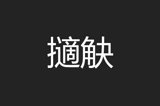 擿觖