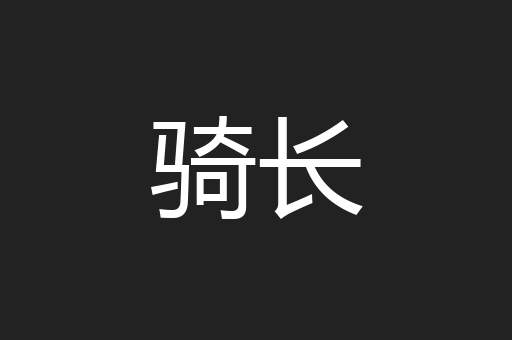 骑长