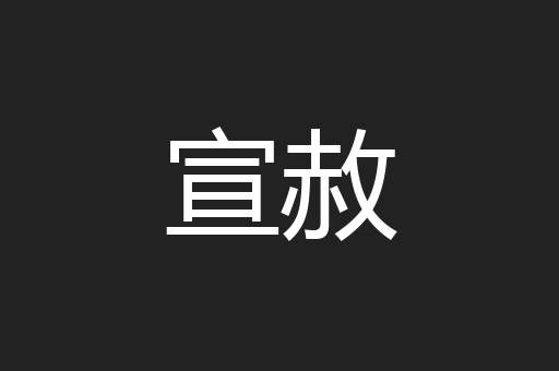 宣赦