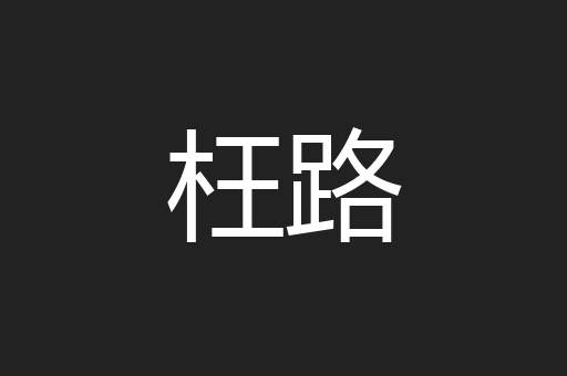 枉路
