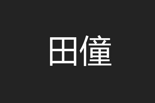 田僮