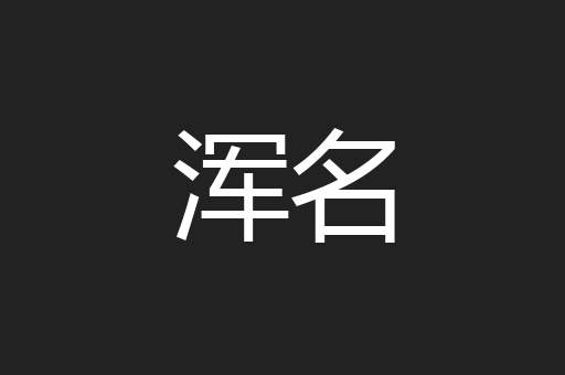 浑名