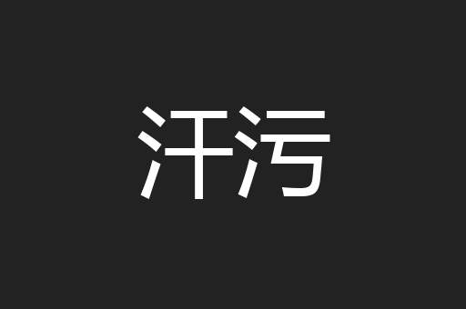 汗污