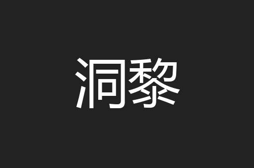 洞黎
