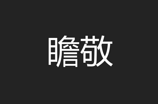 瞻敬