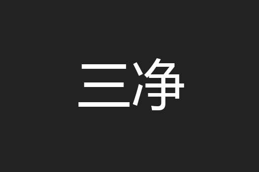 三净