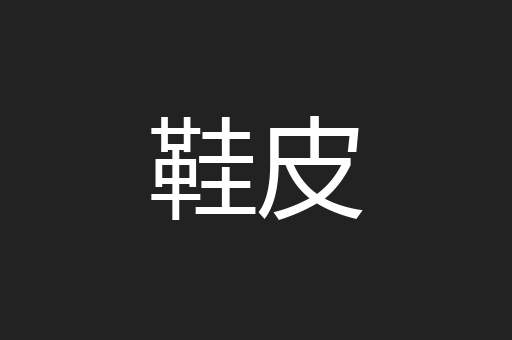 鞋皮