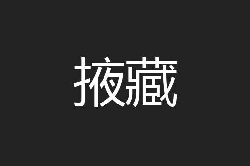 掖藏