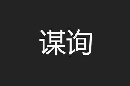 谋询