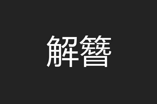 解簪