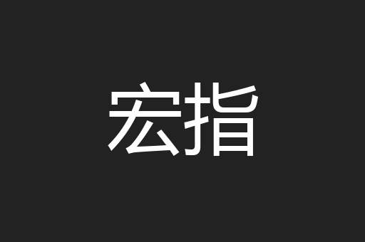宏指
