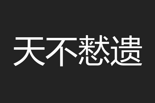 天不慭遗