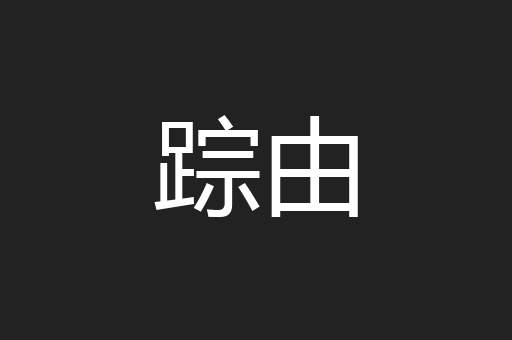踪由