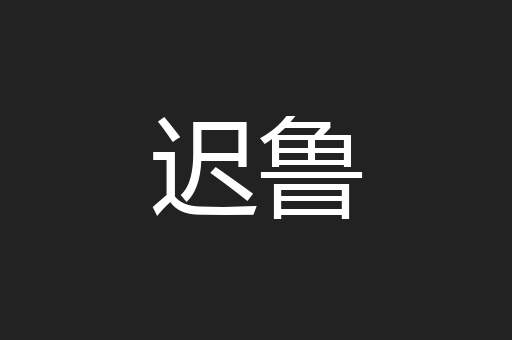 迟鲁