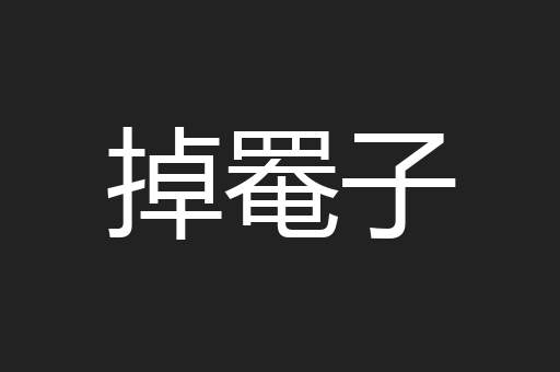 掉罨子