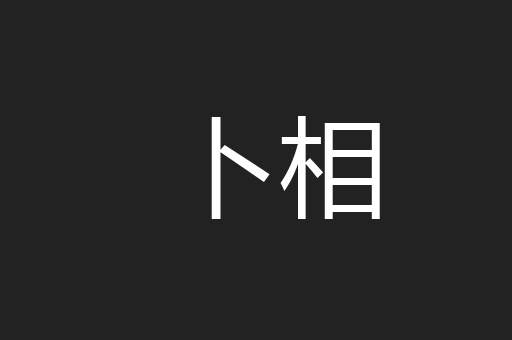 卜相
