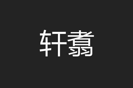轩翥
