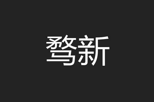 骛新
