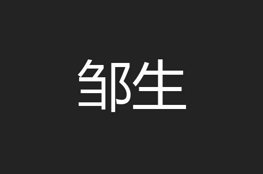 邹生
