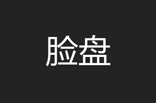 脸盘